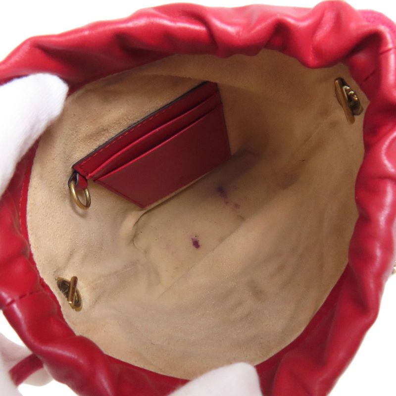 Gucci 575163 GG Marmont Chain Shoulder Bag Calf Women