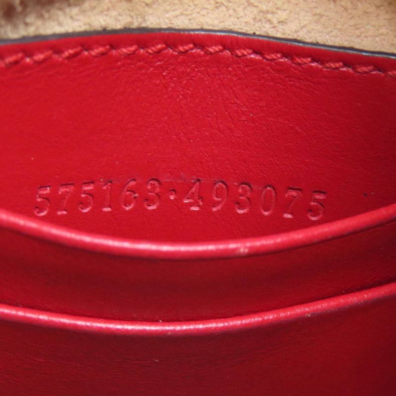 Gucci 575163 GG Marmont Chain Shoulder Bag Calf Women