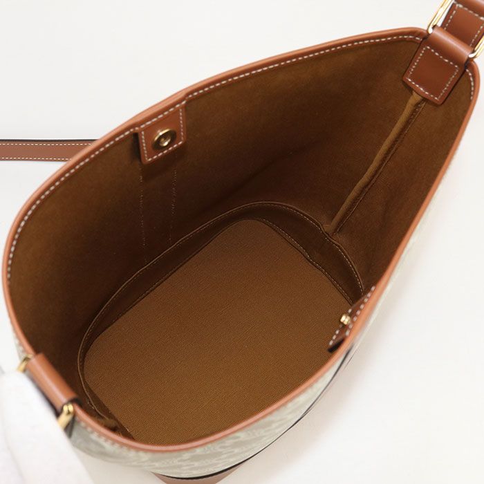 Celine Small Bucket Triomphe Canvas 191442cas Shoulder Bag Triomphe Canvas Calf