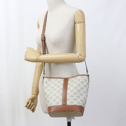 Celine Small Bucket Triomphe Canvas 191442cas Shoulder Bag Triomphe Canvas Calf