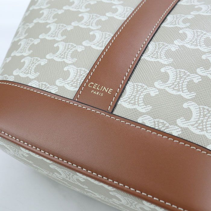 Celine Small Bucket Triomphe Canvas 191442cas Shoulder Bag Triomphe Canvas Calf