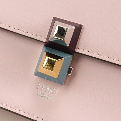 Fendi Chain Canai 8m0381 SR0 Crossbody Shoulder Bag Leather Women