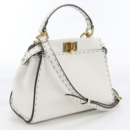 Fendi 2WAY Peekaboo 8bn244 SFR Handbag Leather Women
