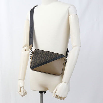 Fendi Camera Case Diagonal 7m0286 AJF8 Crossbody Shoulder Bag PVC Leather Men's