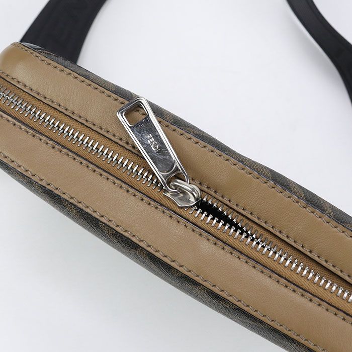 Fendi Camera Case Diagonal 7m0286 AJF8 Crossbody Shoulder Bag PVC Leather Men's