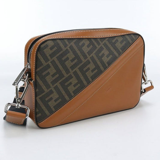 Fendi Camera Case Diagonal 7m0286 AFB4 Crossbody Shoulder Bag PVC Leather Men's