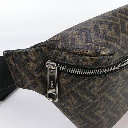 Fendi Belt Bag Diagonal 7va434 A9XS Body Bag PVC Leather Men