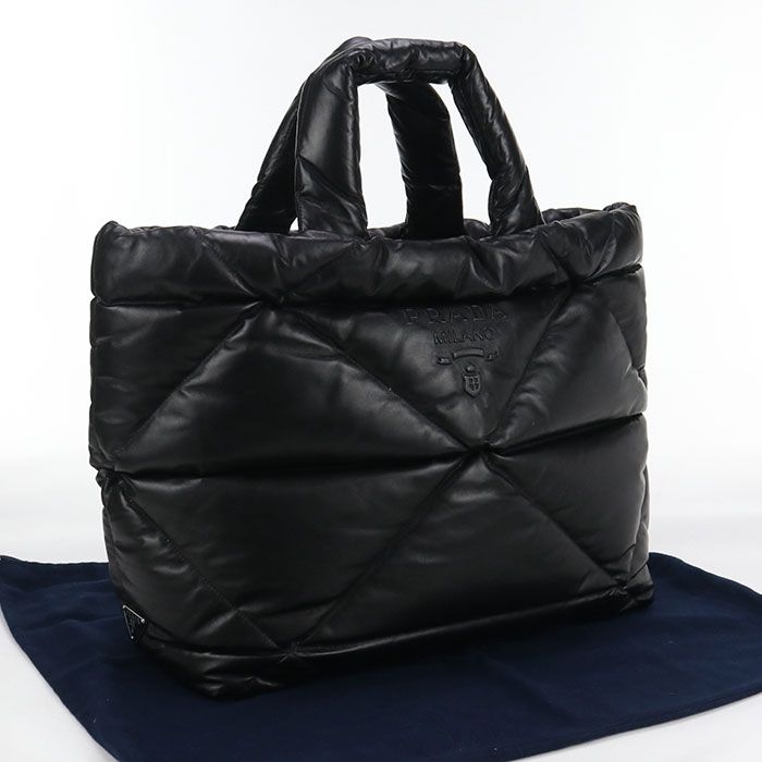 Prada Leather Tote Bag Leather Unisex