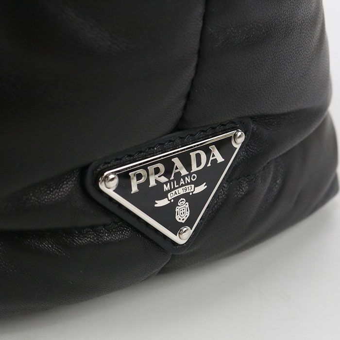 Prada Leather Tote Bag Leather Unisex