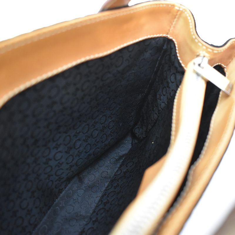 Celine Macadam Pattern Hand Tote Bag Suede Leather Black 68kb064