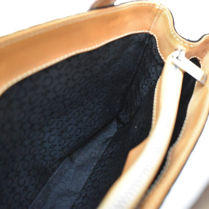 Celine Macadam Pattern Hand Tote Bag Suede Leather Black 68kb064