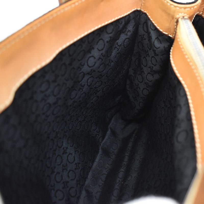 Celine Macadam Pattern Hand Tote Bag Suede Leather Black 68kb064