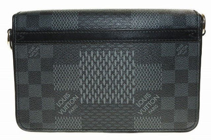 Louis Vuitton Studio Messenger Damier Graphite 3D N50013 Shoulder Bag Black