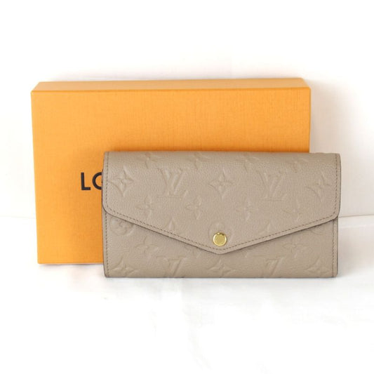 Louis Vuitton Monogram Empreinte Portefeuille Sarah M82256 Wallet Leather Brown