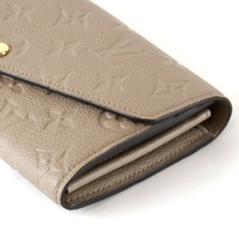 Louis Vuitton Monogram Empreinte Portefeuille Sarah M82256 Wallet Leather Brown