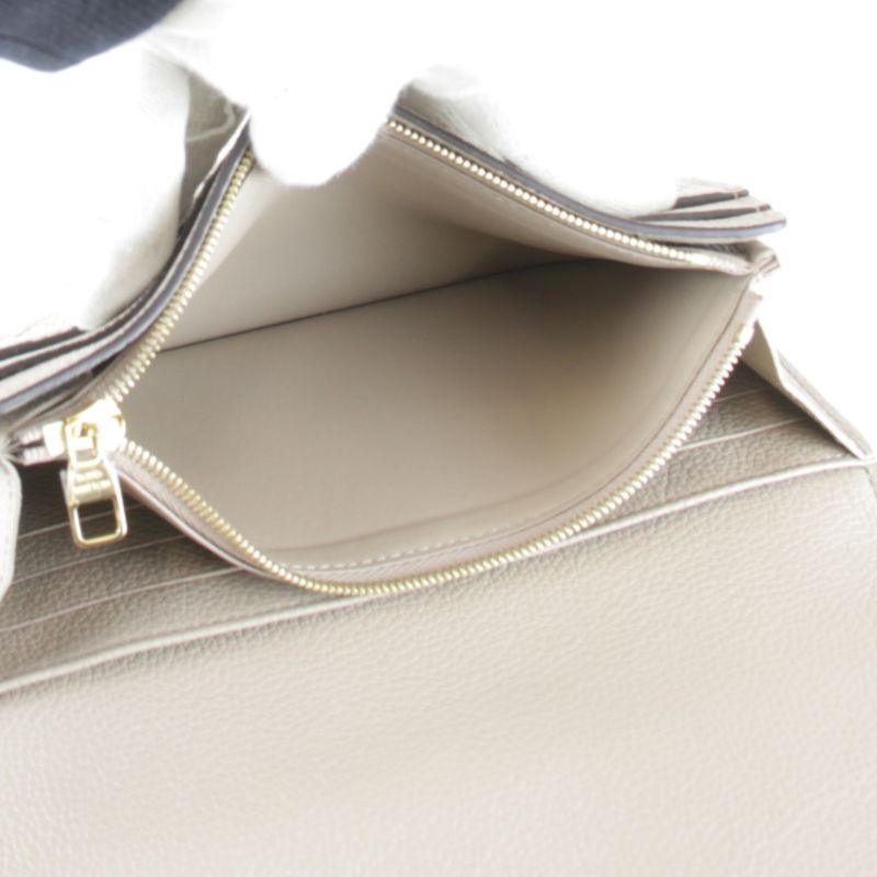 Louis Vuitton Monogram Empreinte Portefeuille Sarah M82256 Wallet Leather Brown