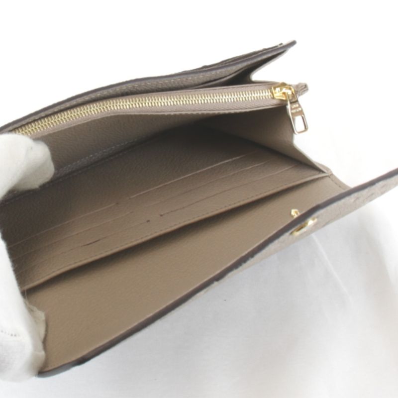 Louis Vuitton Monogram Empreinte Portefeuille Sarah M82256 Wallet Leather Brown