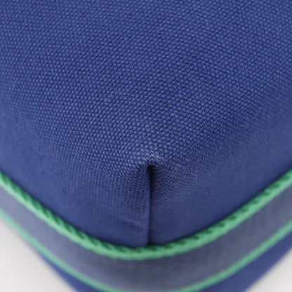 Hermes Brid A Black GM Canvas Blue Marine Green Unisex Handbag