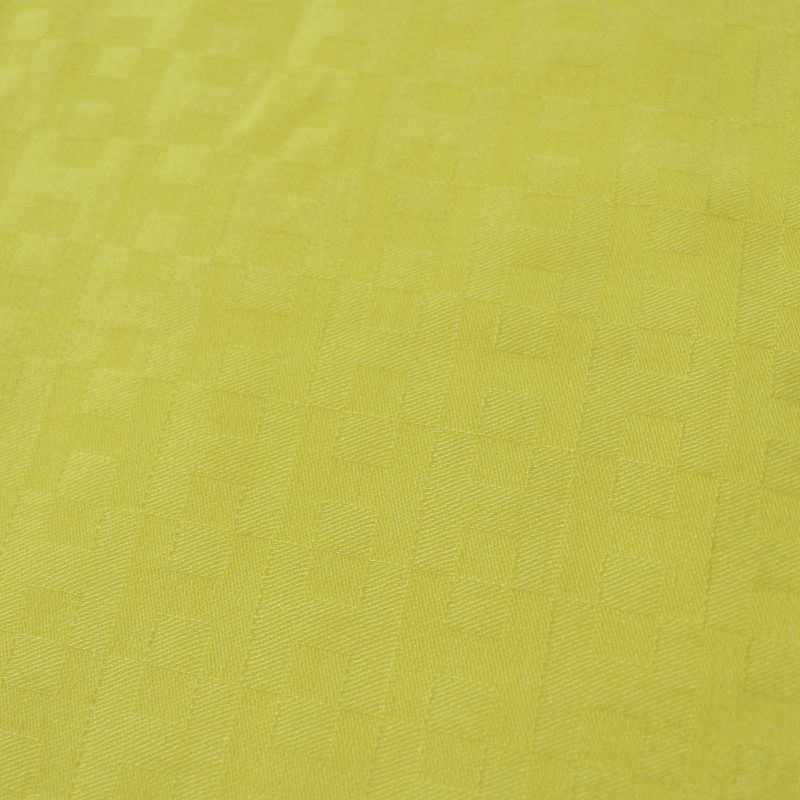 Hermes Cashmere Silk H Pattern Large Scarf Shawl Yellow Made In France Men Women