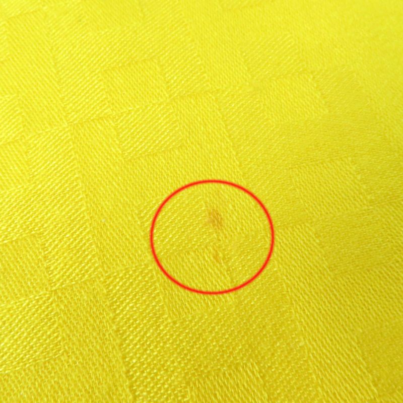 Hermes Cashmere Silk H Pattern Large Scarf Shawl Yellow Made In France Men Women