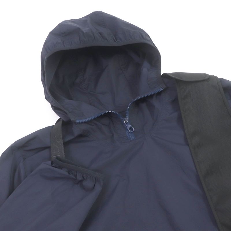 Louis Vuitton 19AW Windbreaker With Belt Pocket Blouson Anorak Hoodie Navy 50