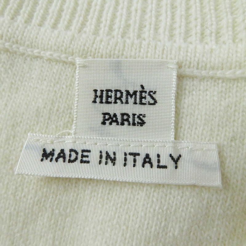 Hermes 21SS Brides De GALA Ceremonial Maitreya Wool Cashmere Blend Long Sleeve