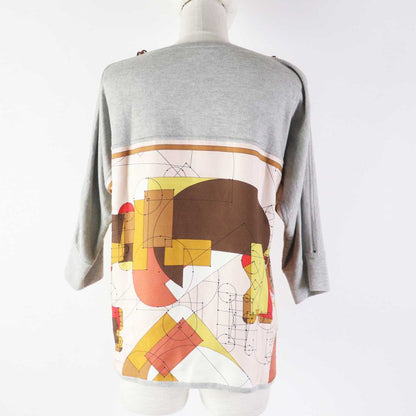 Hermes Echec AU ROI Checkmate Silk Cotton Sleeve Zip Design Twill Raine Cut