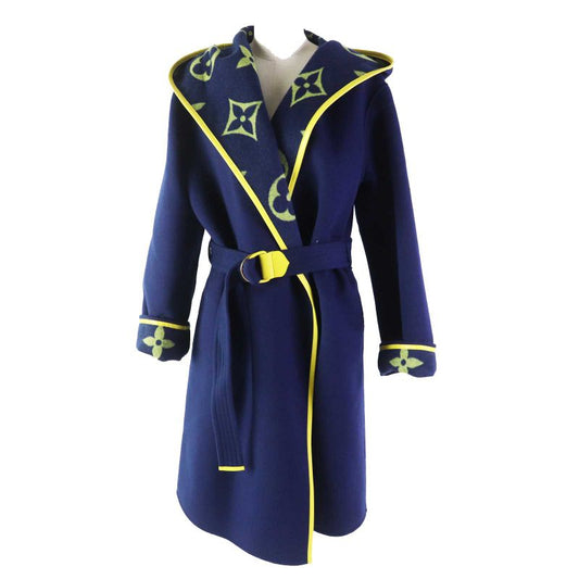 Louis Vuitton Fjc022nuv Giant Monogram Wool Silk Lambleather With Belt Back