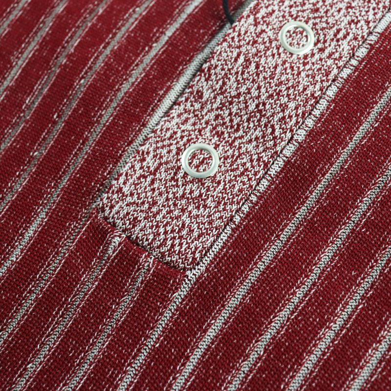 Bottega Veneta 2022 728349 Cotton Ribbed Long Sleeve Knit Polo