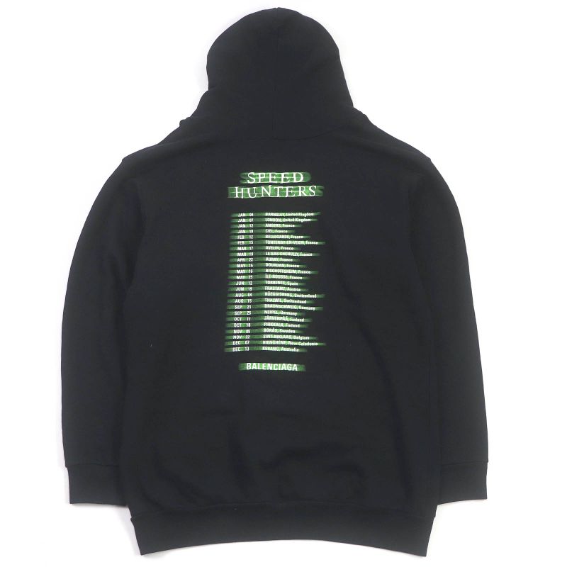 Balenciaga 19AW 559367 Cotton Speed Hunters Speed Hunters Oversized Hoodie