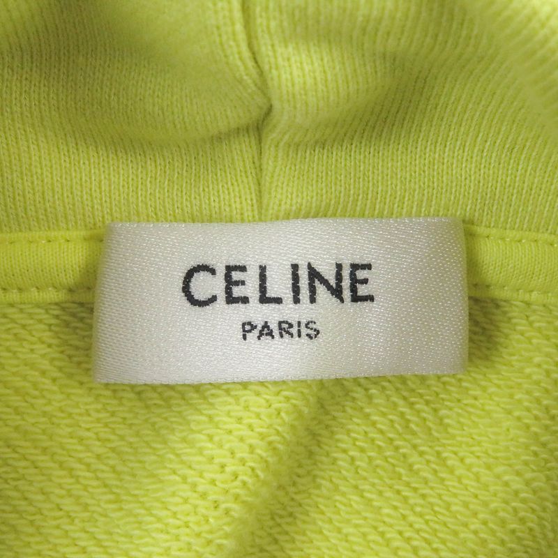 Celine 2y369670q Logo Print Cotton Fleece Loose Hoodie Sweatshirt Hoodie