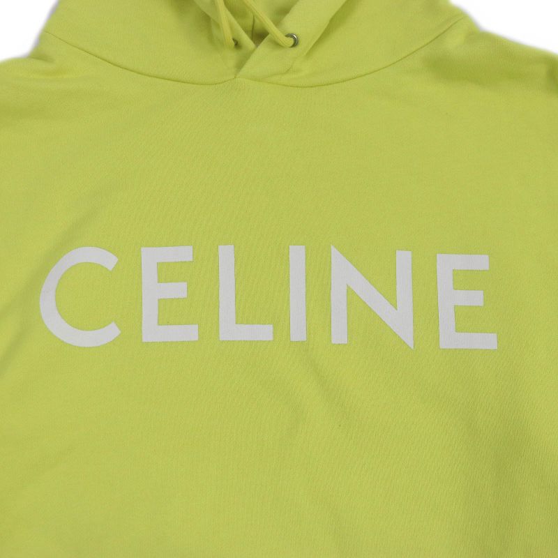 Celine 2y369670q Logo Print Cotton Fleece Loose Hoodie Sweatshirt Hoodie