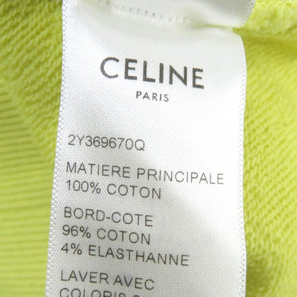 Celine 2y369670q Logo Print Cotton Fleece Loose Hoodie Sweatshirt Hoodie