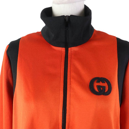 Gucci 644599 Sweatshirt Dress With GG Logo Sweatshirt Dress Orange Black S Made