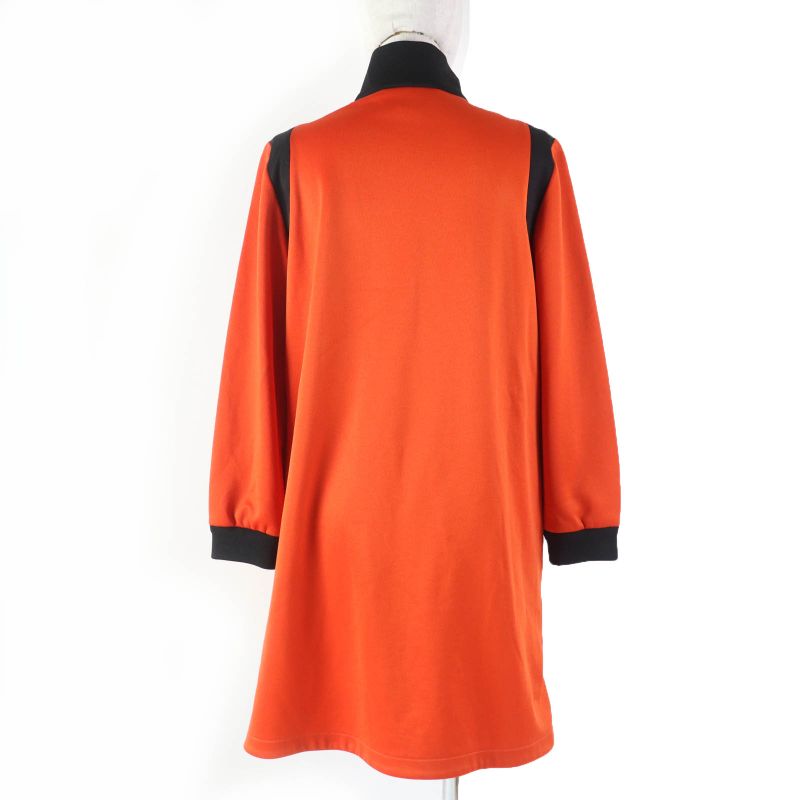 Gucci 644599 Sweatshirt Dress With GG Logo Sweatshirt Dress Orange Black S Made