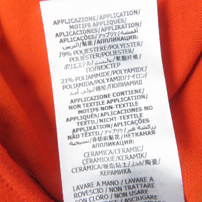 Gucci 644599 Sweatshirt Dress With GG Logo Sweatshirt Dress Orange Black S Made