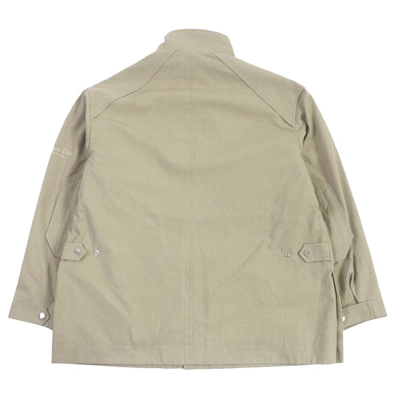 DIOR Homme 23SS 313c402a5673 Logo Embroidery Work Jacket Blouson Jacket Khaki