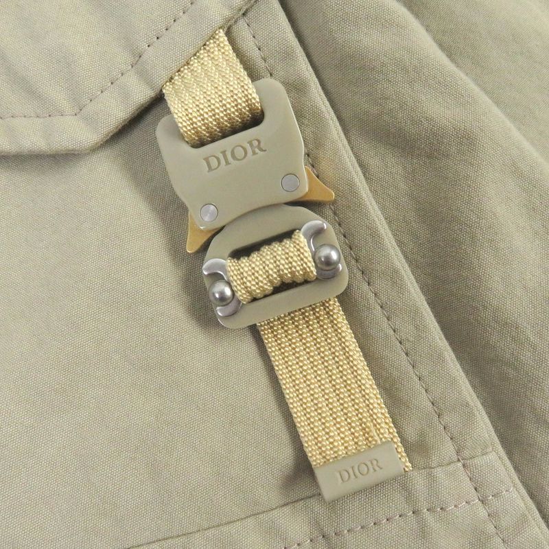 DIOR Homme 23SS 313c402a5673 Logo Embroidery Work Jacket Blouson Jacket Khaki