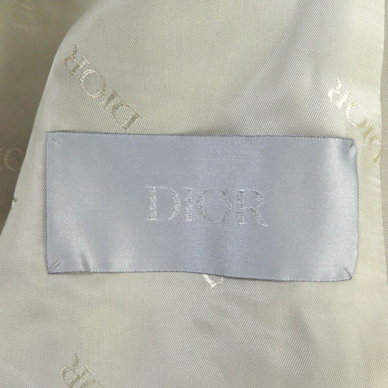 DIOR Homme 23SS 313c402a5673 Logo Embroidery Work Jacket Blouson Jacket Khaki