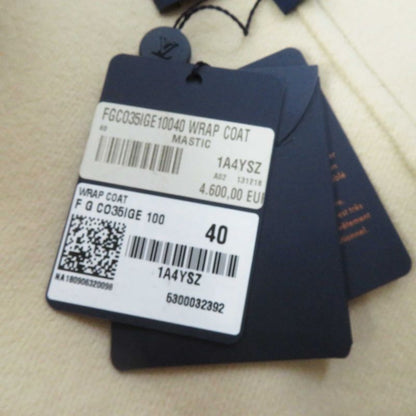 Louis Vuitton 19SS 1a4ysz 100% Cashmere Leather Long Length Wrap Coat With