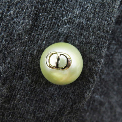Christian DIOR 23AW 354s48am053 100% Cashmere CD Logo F Pearl Button BIG Color