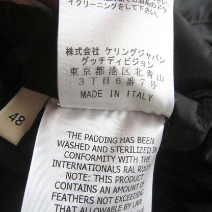 Gucci 21SS 644381 Ken Scott Allover WZIP 2WAY Down Vest Down Jacket Black 48