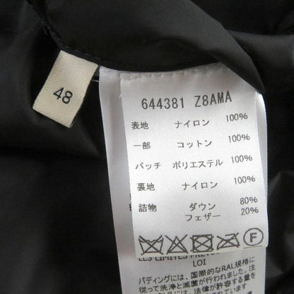 Gucci 21SS 644381 Ken Scott Allover WZIP 2WAY Down Vest Down Jacket Black 48