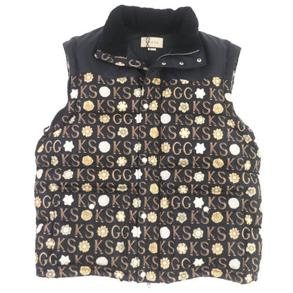 Gucci 21SS 644381 Ken Scott Allover WZIP 2WAY Down Vest Down Jacket Black 48