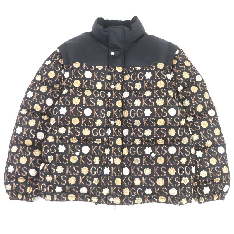 Gucci 21SS 644381 Ken Scott Allover WZIP 2WAY Down Vest Down Jacket Black 48