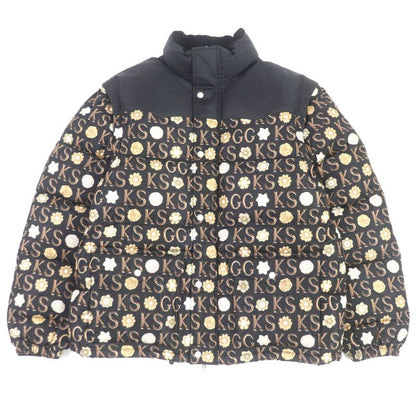 Gucci 21SS 644381 Ken Scott Allover WZIP 2WAY Down Vest Down Jacket Black 48