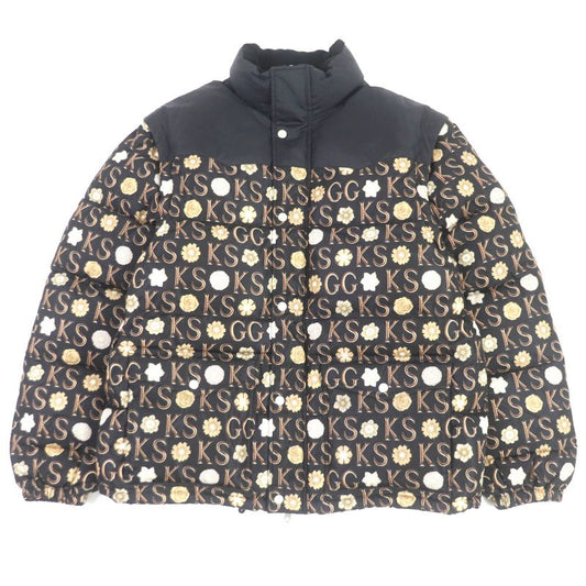 Gucci 21SS 644381 Ken Scott Allover WZIP 2WAY Down Vest Down Jacket Black 48
