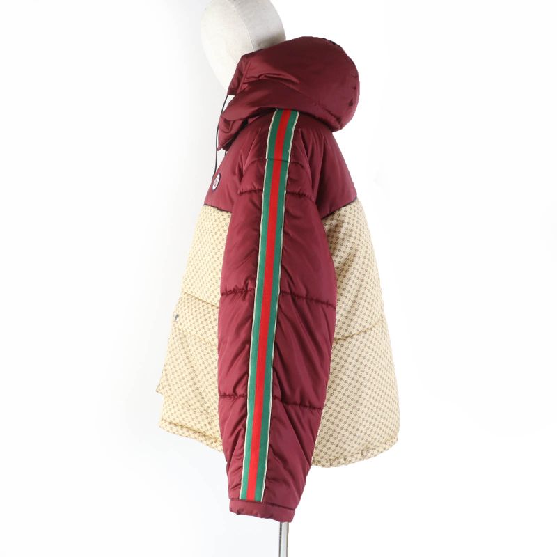 Gucci 21AW 663279 GG Parachute Nylon GG Marmont Patch Side Web Line Padded