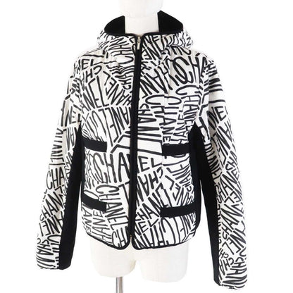 CHANEL P70625 Total Pattern/none Ground Hooded Reversible Down Jacket Black