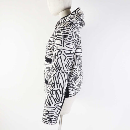 CHANEL P70625 Total Pattern/none Ground Hooded Reversible Down Jacket Black